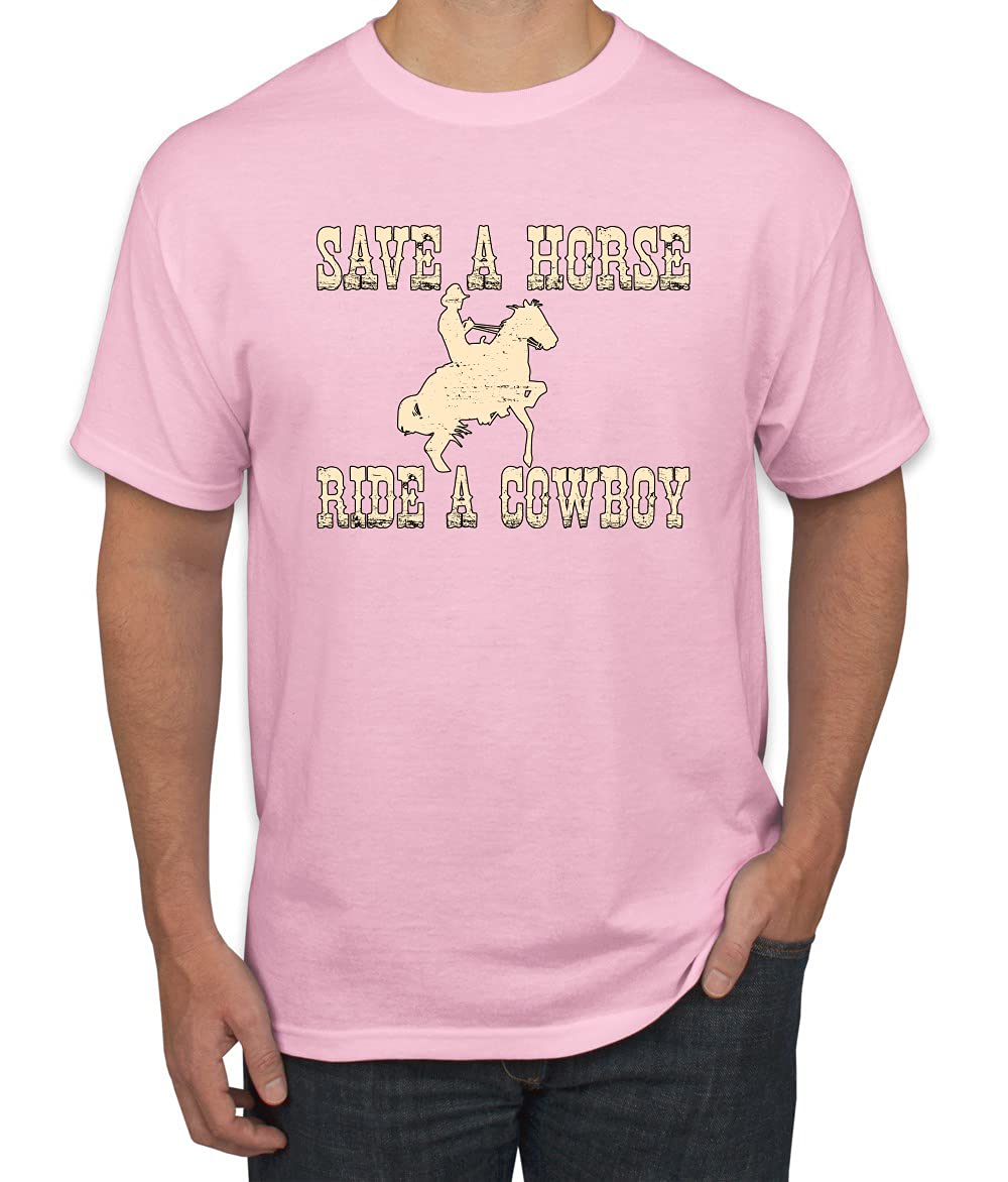 Save A Horse Ride A Cowboy Pop Culture Men's Graphic T-Shirt