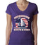 Funny Island Pop Culture Womens Junior Fit V-Neck Tee