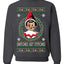 Snitches Get Stitches Ugly Christmas Sweater Unisex Crewneck Sweatshirt
