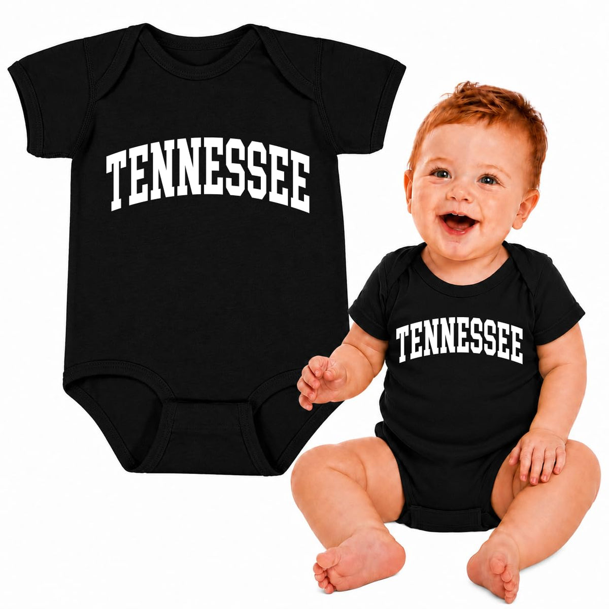 State of Tennessee College Style Fashion Baby Creeper Boys Girls Infant Bodysuit