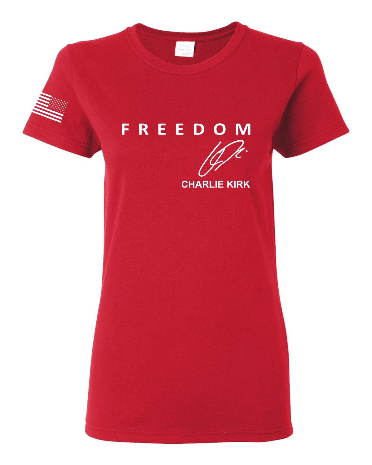 Freedom God Family Patriotism Shirt, Christian Conservative Tee for Women, Women's Graphic T-Shirt