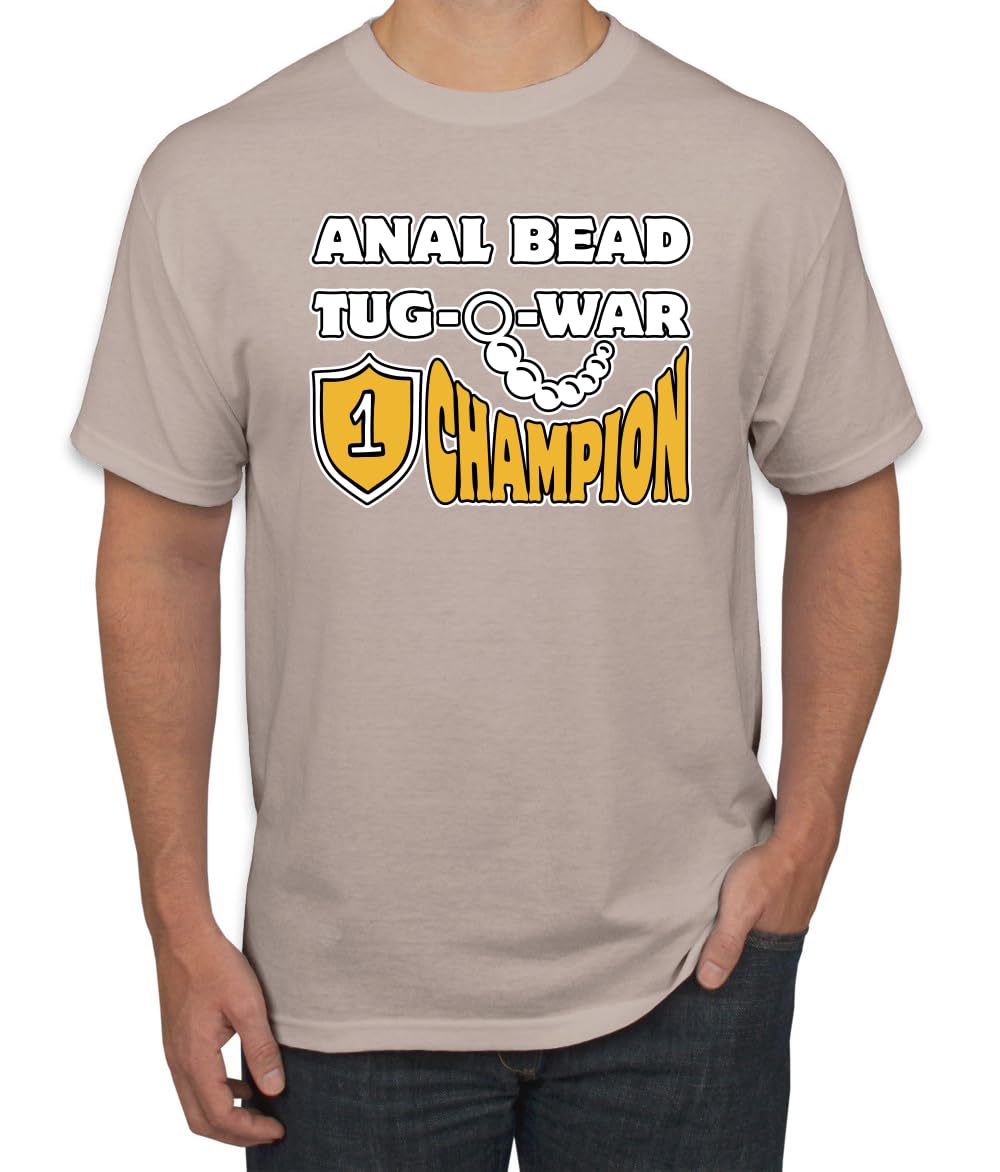 Anal Bead Tug O War Champion Funny Adult Humor Men's T-Shirt