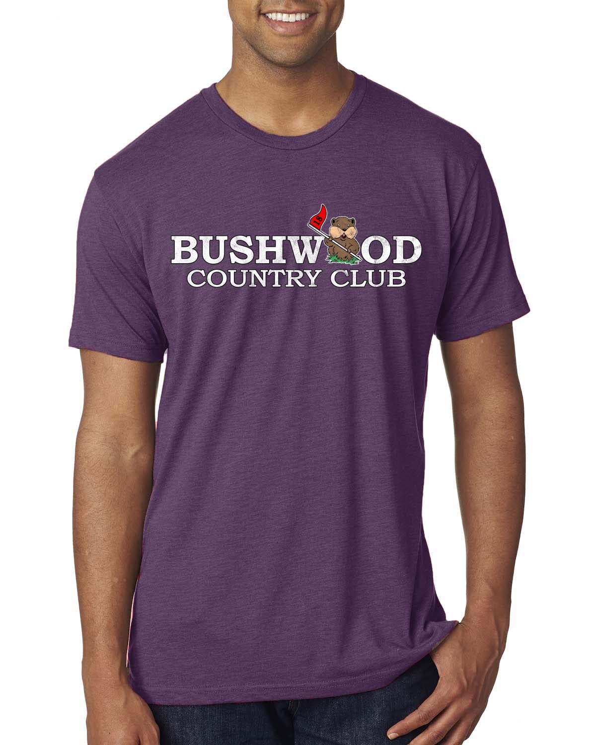 Bushwood Country Funny Golfing Shirt Humor Mens Premium Tri Blend T-Shirt
