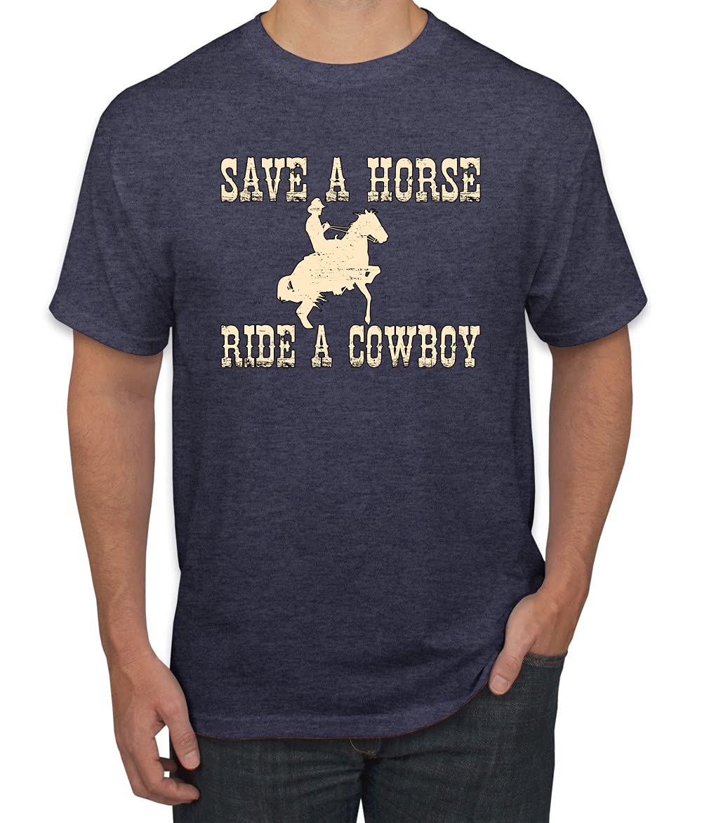 Save A Horse Ride A Cowboy Pop Culture Men's Graphic T-Shirt