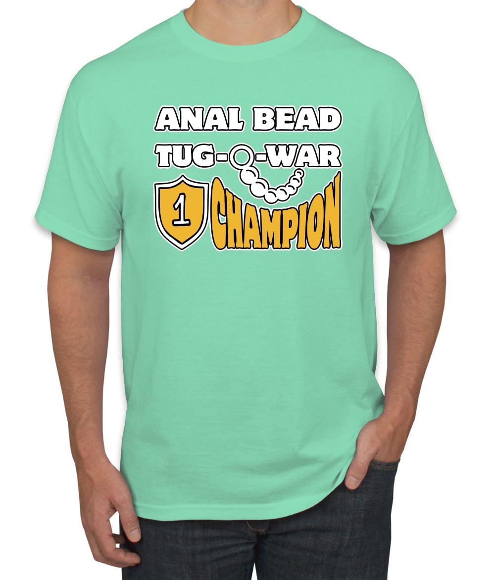Anal Bead Tug O War Champion Funny Adult Humor Men's T-Shirt