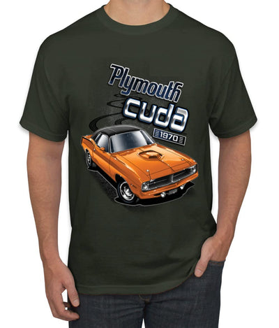 Plymouth Cuda 1970 Vintage Classic American Made Cars and Trucks Men's Graphic T-Shirt