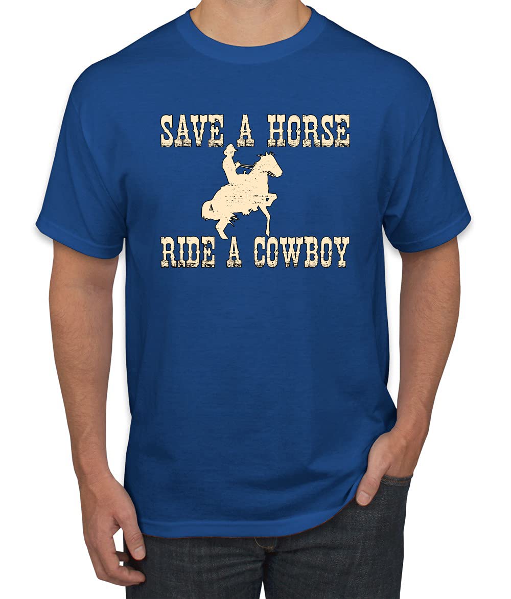 Save A Horse Ride A Cowboy Pop Culture Men's Graphic T-Shirt