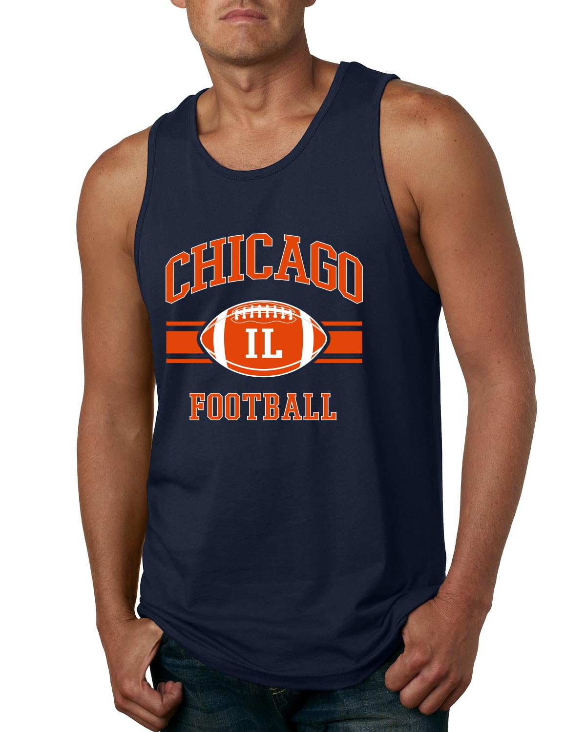 Chicago Fan | CHI Hometown City Fantasy Football Sports Mens Tank Top
