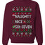 Nice Naughty 6-7 Meme Six Seven Sweater Unisex Crewneck Sweatshirt