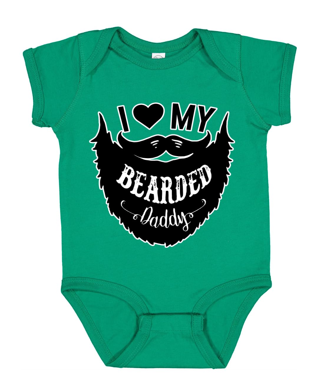 I Love My Bearded Daddy Funny Gift Idea Humor Baby Creeper Boys Girls Infant Bodysuit
