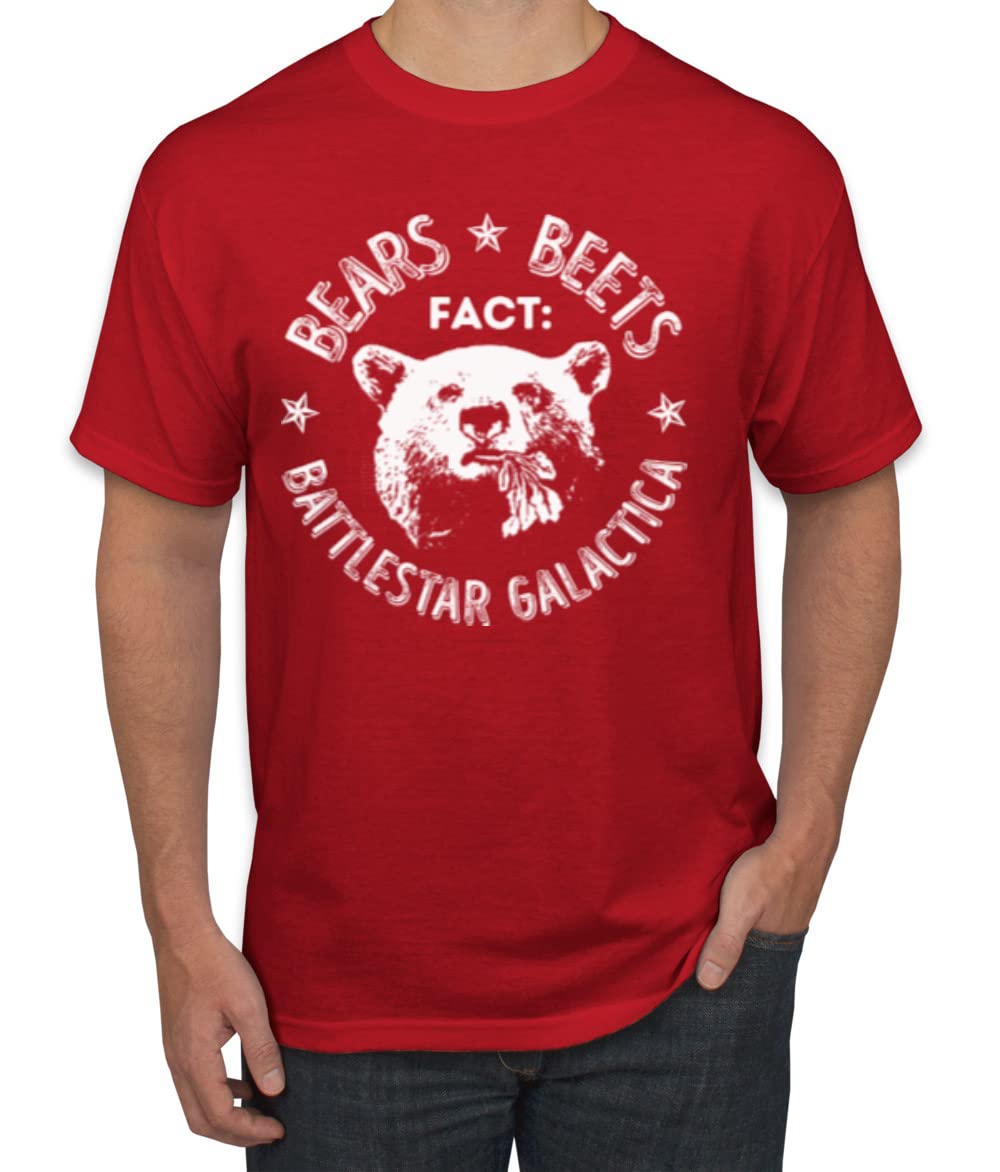 Office | Fact Bears Beets Battlestar Quote Pop Culture Men's T-Shirt