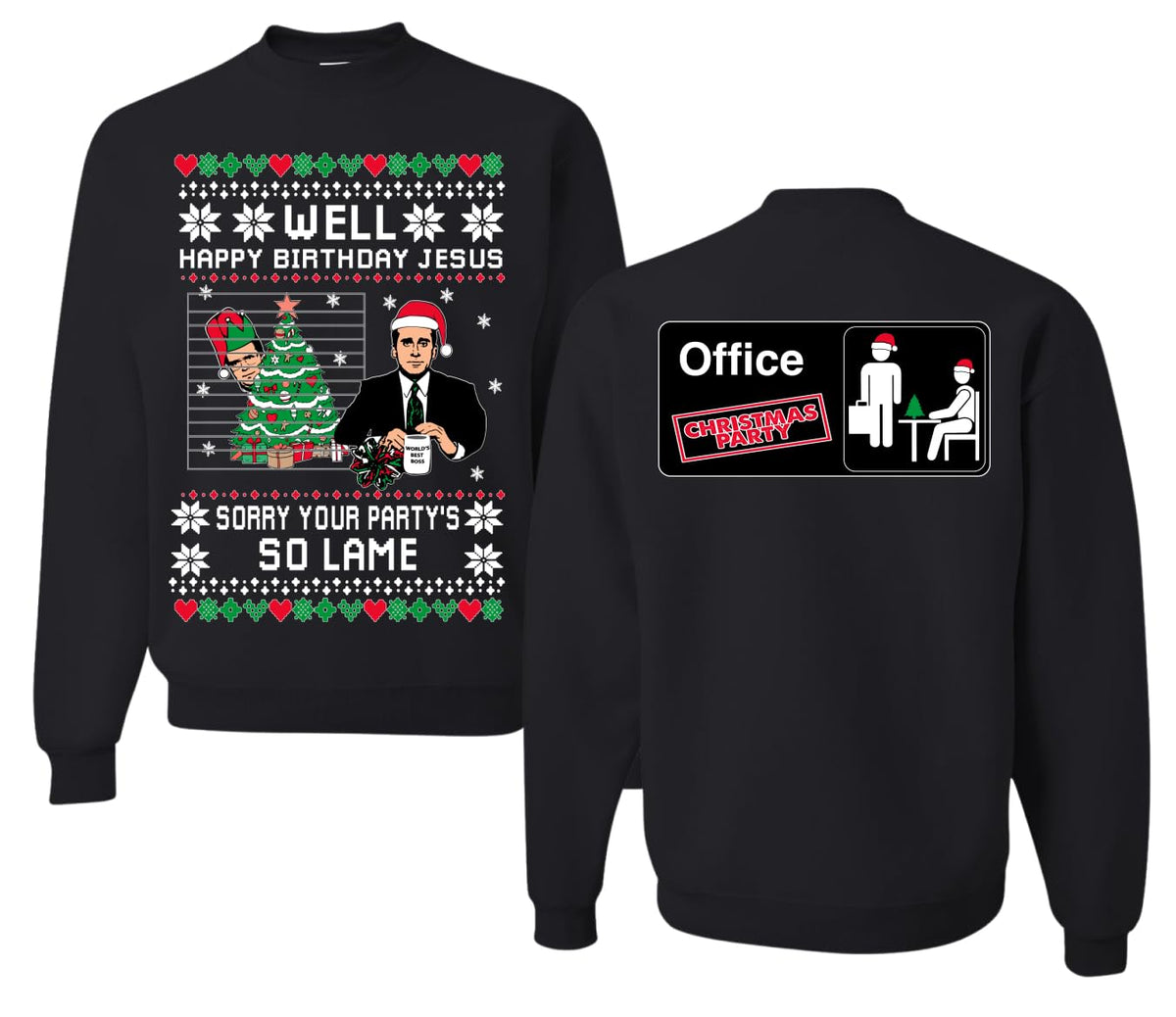Well Happy Birthday Jesus Ugly Christmas Sweater Mens Womens Sweatshirt