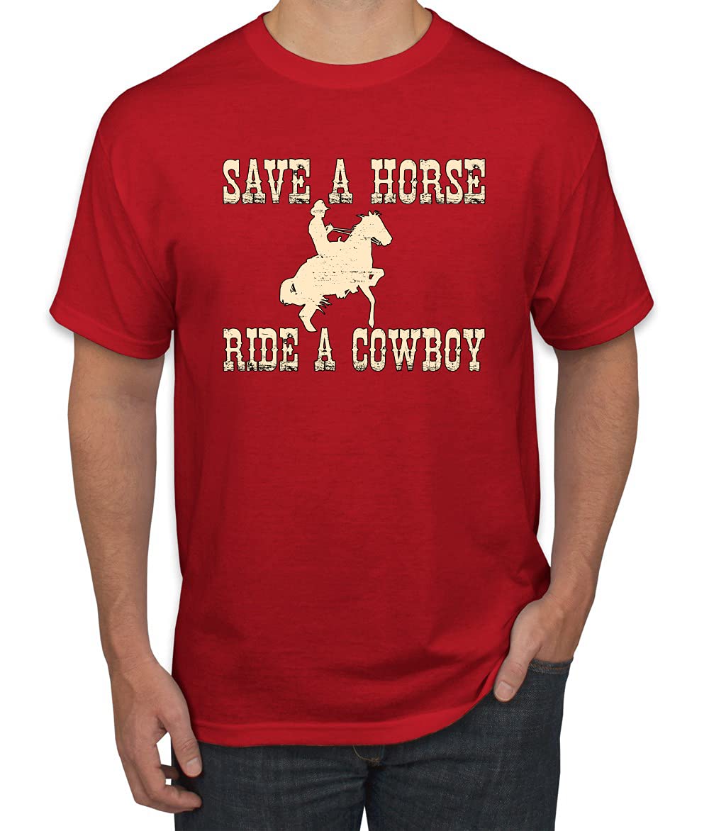 Save A Horse Ride A Cowboy Pop Culture Men's Graphic T-Shirt