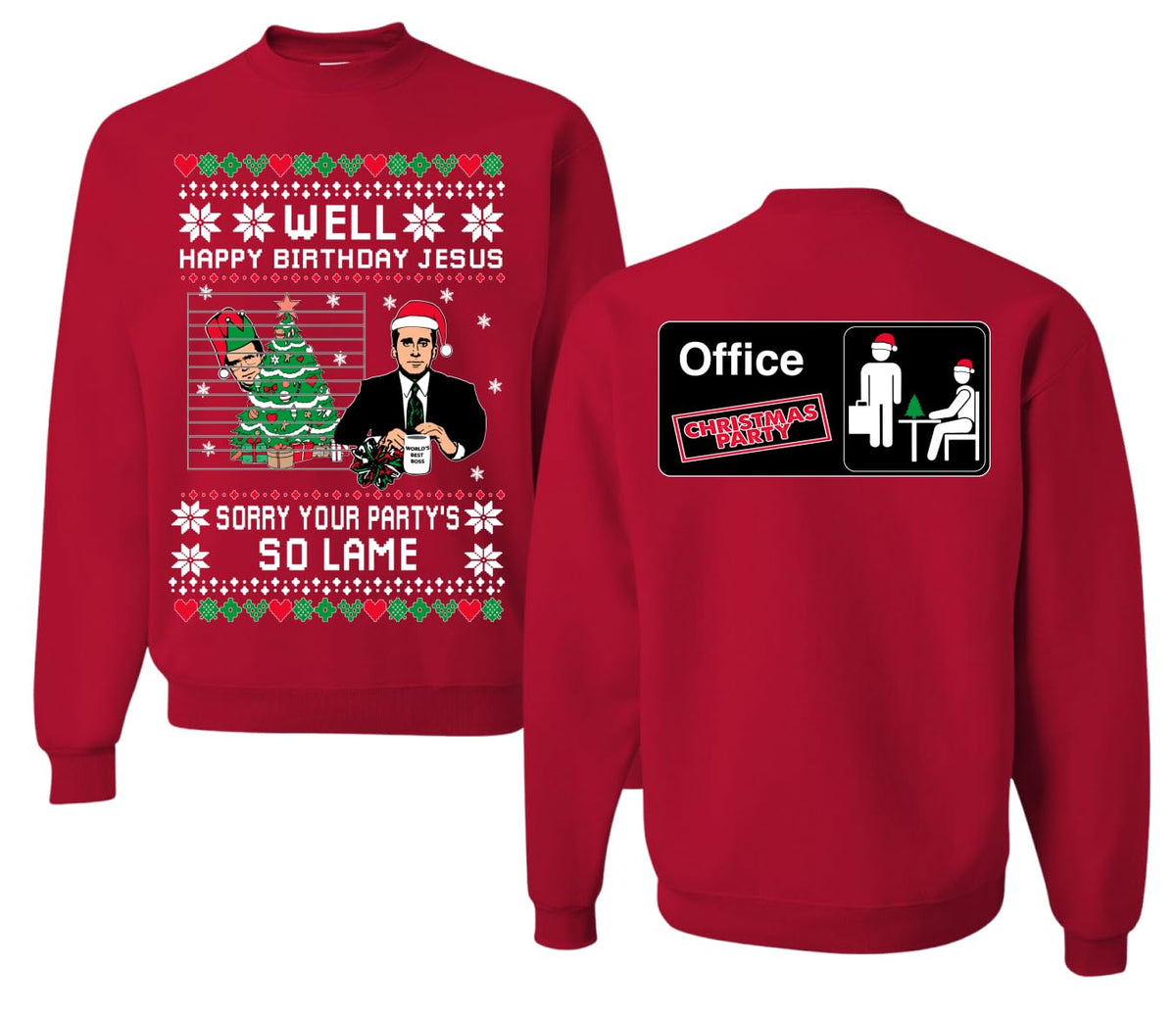 Well Happy Birthday Jesus Ugly Christmas Sweater Mens Womens Sweatshirt