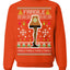 Fragile Leg Lamp Ugly Christmas Sweater Unisex Crewneck Graphic Sweatshirt