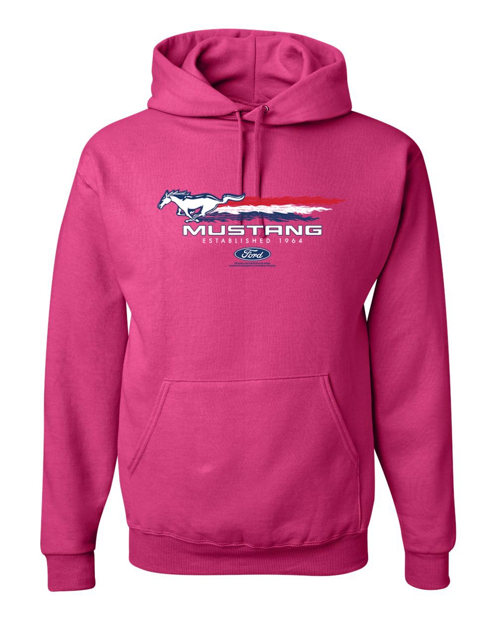 Ford Mustang USA Pony Logo Est 1964 Classic Racing Logo Cars and Trucks Unisex Hoodie