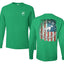 US Flag Ford Bronco Front and Back  Cars and Trucks Mens Long Sleeve Shirt