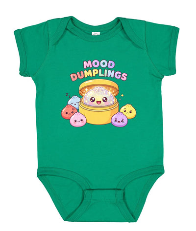 Mood Dumplings Kawaii Cute Dim Sum Emotional Dumpling Anime Food Lover Pop Culture Baby Creeper Boys Girls Infant Bodysuit