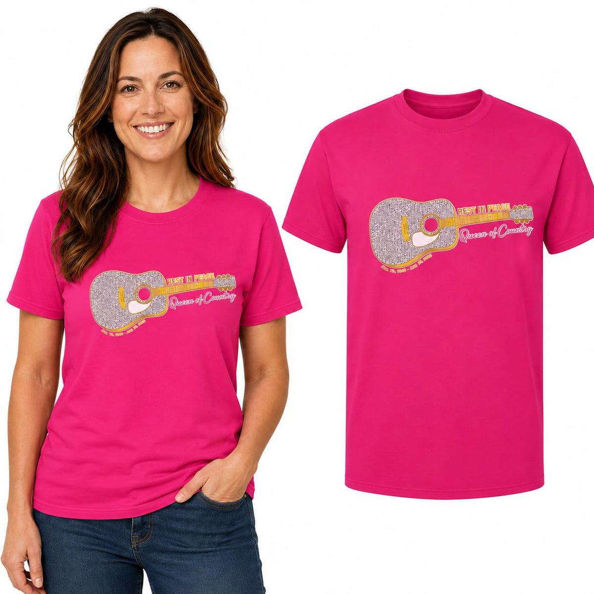 Queen of Country RIP Shirt Pop Culture Men's T-Shirt