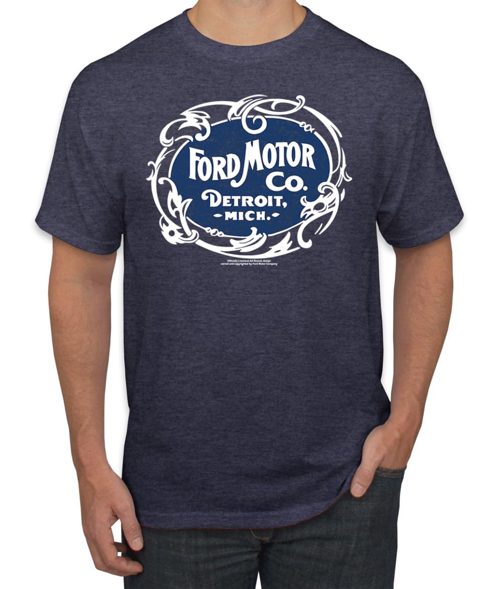 Ford Motor Co Detroit Michigan Classic Vintage Car Company Logo Cars and Trucks Men's T-Shirt