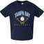 American Baseball Fan Vintage Distressed Field Sports Toddler Crew Graphic T-Shirt