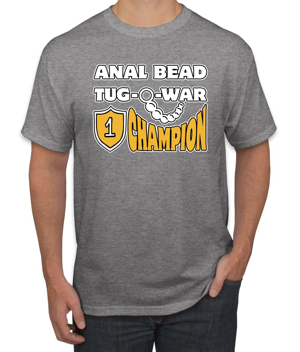 Anal Bead Tug O War Champion Funny Adult Humor Men's T-Shirt