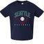 American Baseball Fan Vintage Distressed Field Sports Toddler Crew Graphic T-Shirt