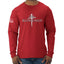 Redeemed Cross Jesus Christ Nails  Inspirational/Christian Mens Long Sleeve Shirt