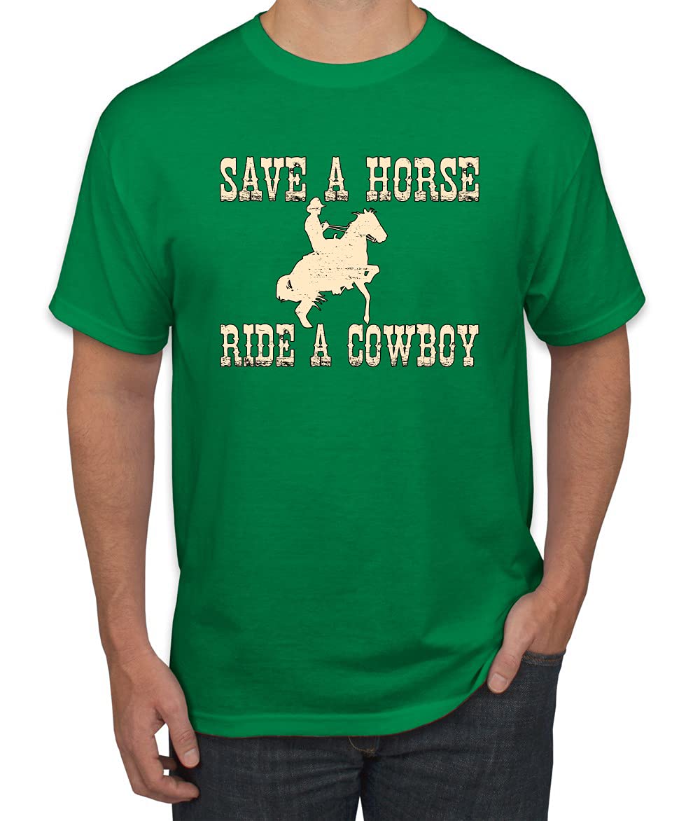 Save A Horse Ride A Cowboy Pop Culture Men's Graphic T-Shirt