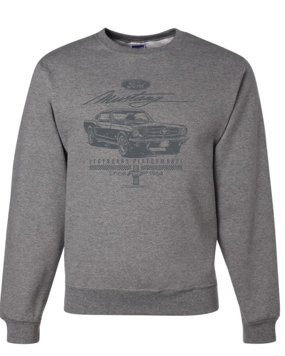 Ford Mustang Legendary Performance Est 1964 | Retro Vintage Cars and Trucks Unisex Crewneck Sweatshirt