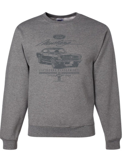 Ford Mustang Legendary Performance Est 1964 | Retro Vintage Cars and Trucks Unisex Crewneck Sweatshirt