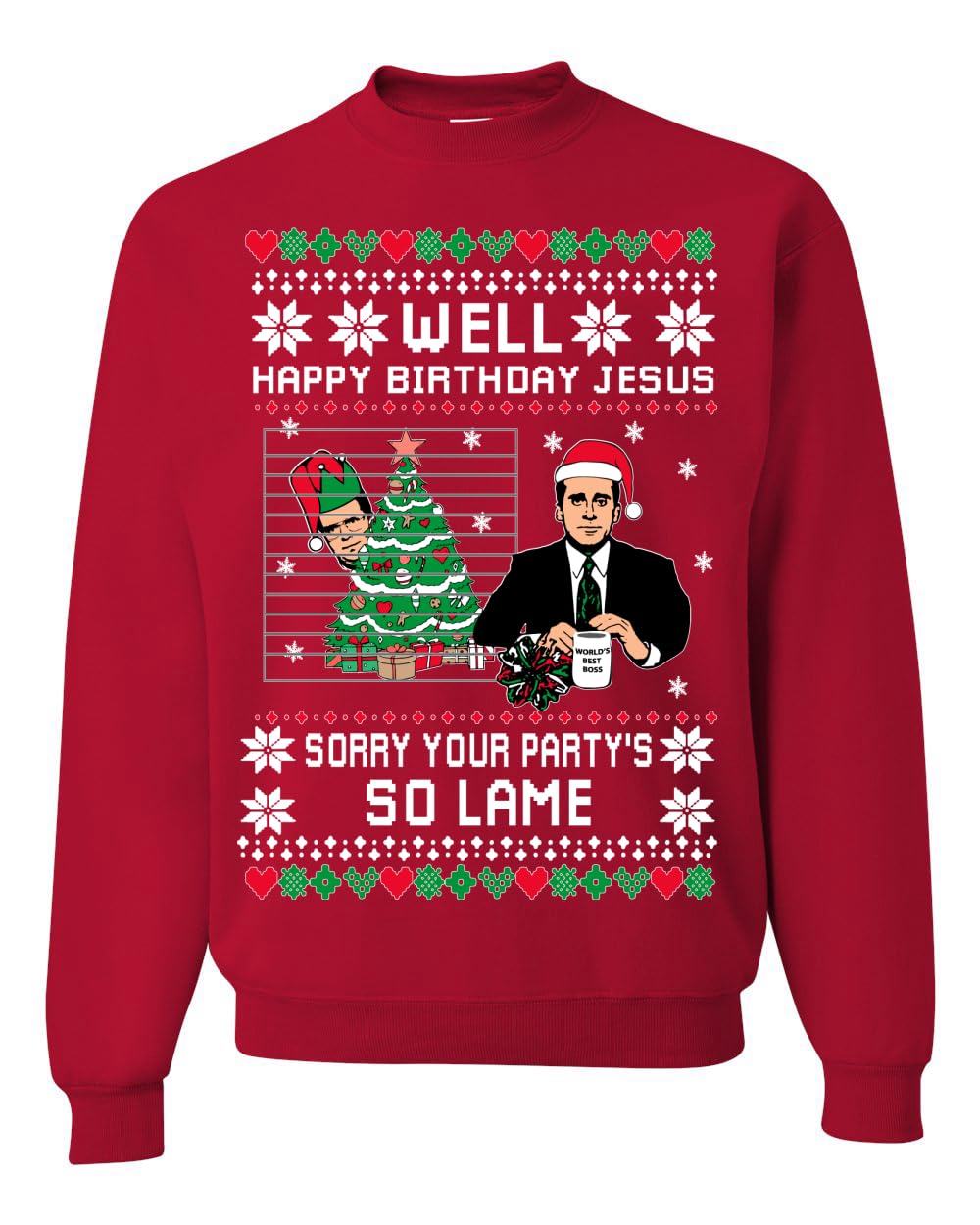 Well Happy Birthday Jesus Ugly Christmas Sweater Mens Womens Sweatshirt
