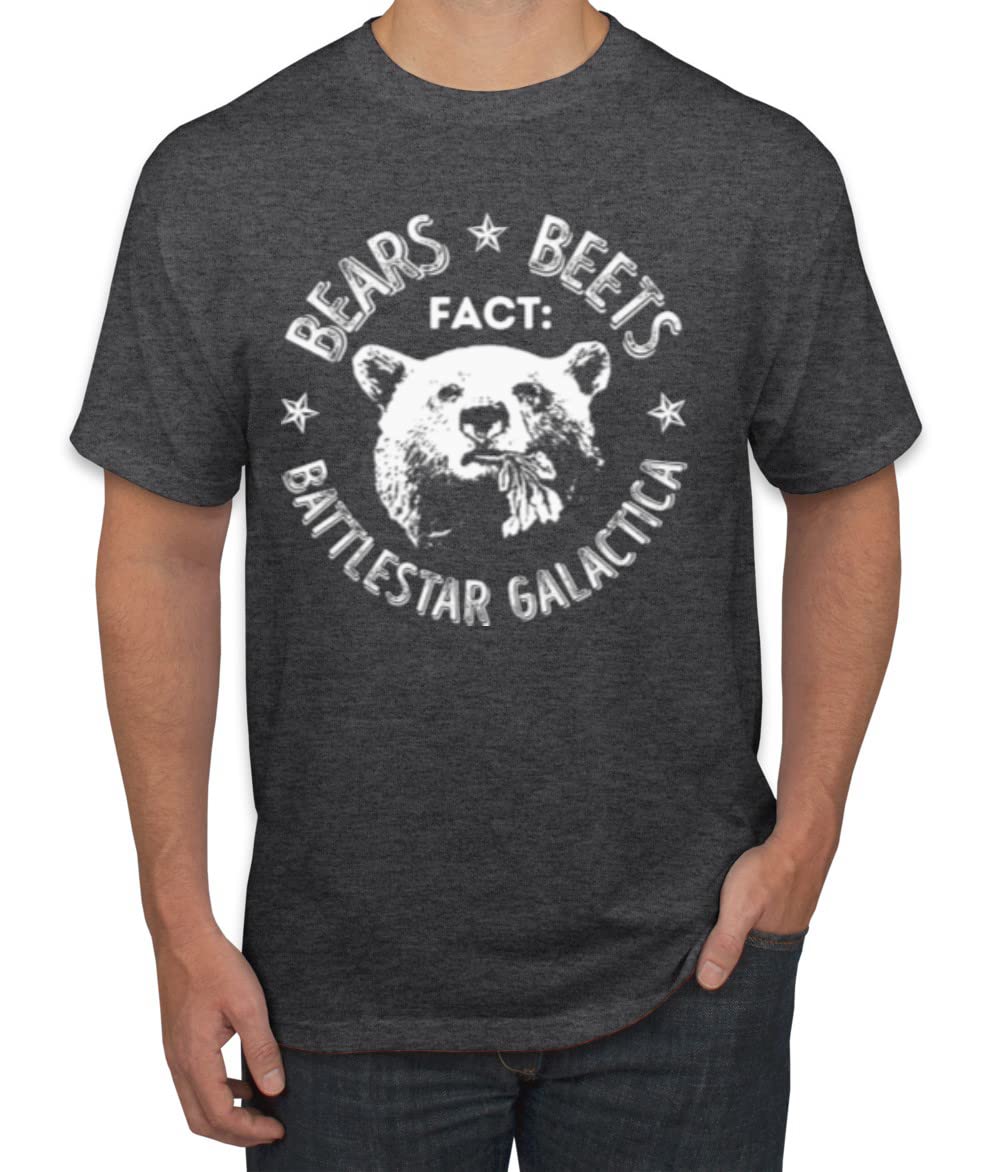 Office | Fact Bears Beets Battlestar Quote Pop Culture Men's T-Shirt