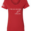 Freedom God Family Patriotism Shirt, Christian Conservative Tee for Women, Women’s Standard V-Neck Tee
