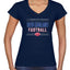 New England Fans NE Fantasy Football Sports Womens V-Neck Tee