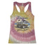 Classic Vintage Ford Bronco Enjoy The Ride Cars and Trucks Tie-Dye Racerback Tank Top
