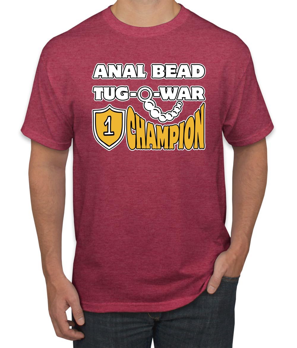 Anal Bead Tug O War Champion Funny Adult Humor Men's T-Shirt
