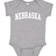 State of Nebraska College Style Fashion Baby Creeper Boys Girls Infant Bodysuit