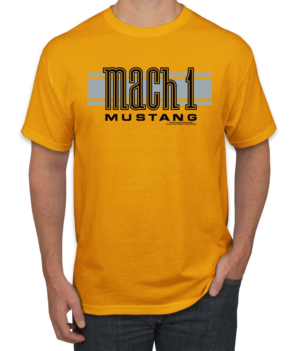 Mach 1 Ford Mustang Classic Racing Stripe Logo Cars and Trucks T-Shirt