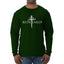 Redeemed Cross Jesus Christ Nails Inspirational/Christian Faith Mens Long Sleeve Shirt