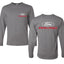 Ford Racing Logo Performance Motorsports Car Enthusiasts Truck Cars and Trucks Front and Back Mens Long Sleeve Shirt