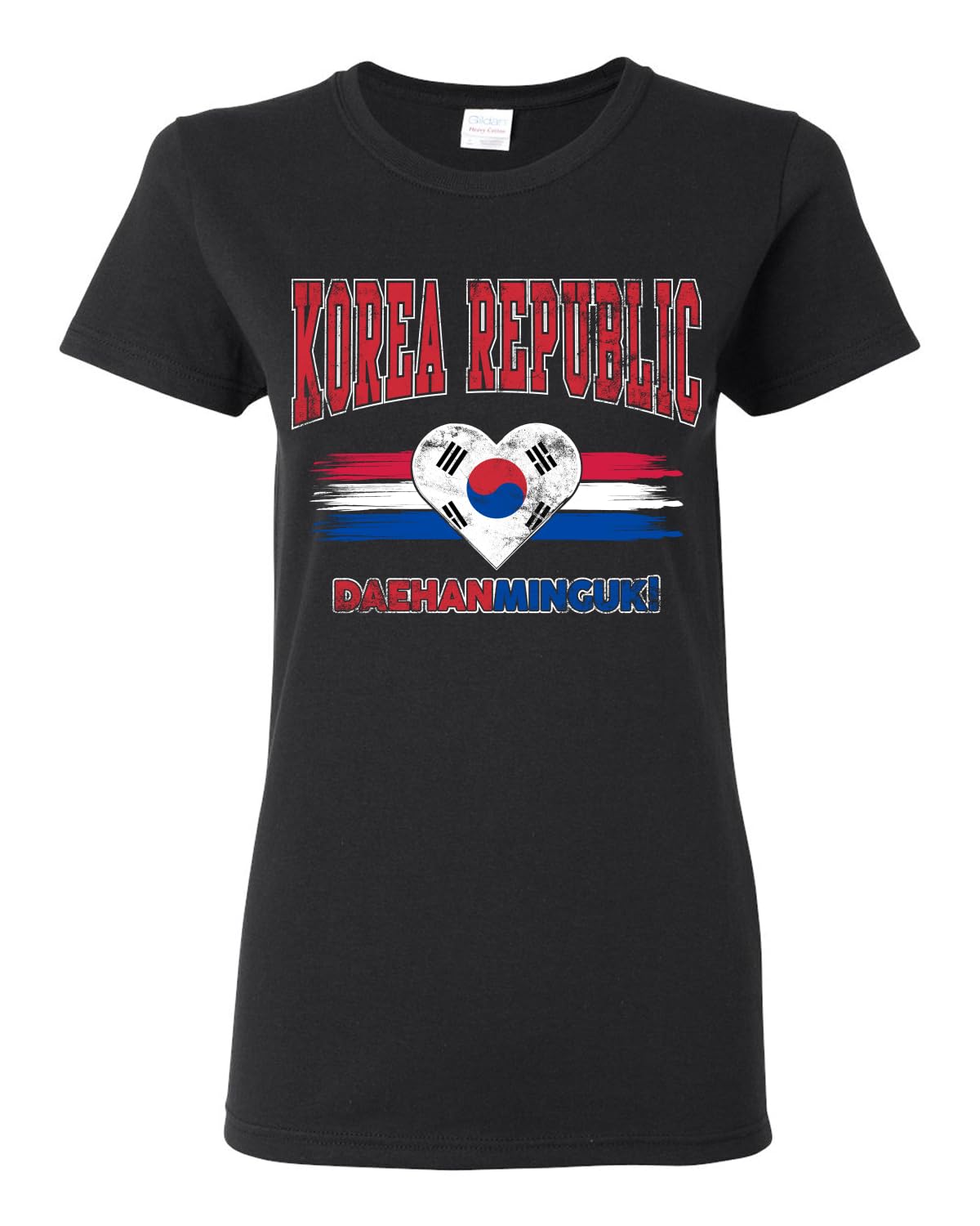 Flag Heart Soccer Fan | Women's Novelty Shirt | Game Day Gift for Her T-Shirt