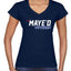 New England Fans NE Fantasy Football Sports Womens V-Neck Tee