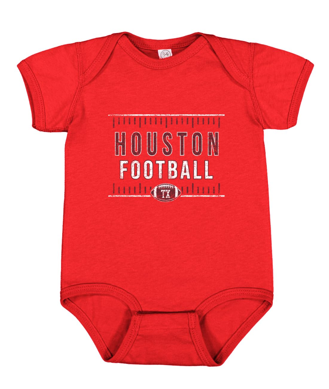 College Football Fan Shirt, Vintage Distressed Field, Retro USA Sports Baby Creeper Boys Girls Infant Bodysuit