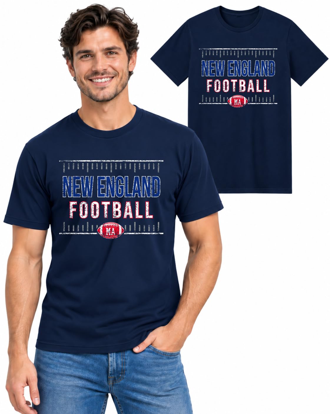 Football Fan City Tee Graphic TShirt for Men and Women Cotton Unisex Tee