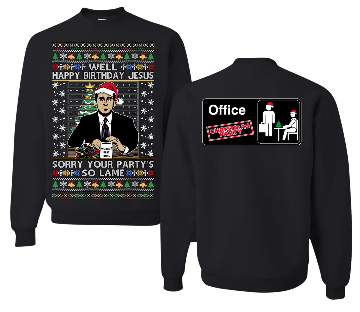 Well Happy Birthday Jesus Ugly Christmas Sweater Mens Womens Sweatshirt