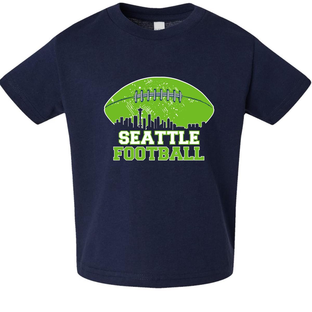 Seattle Fan | SEA Fantasy Football Sports Toddler Crew Graphic T-Shirt