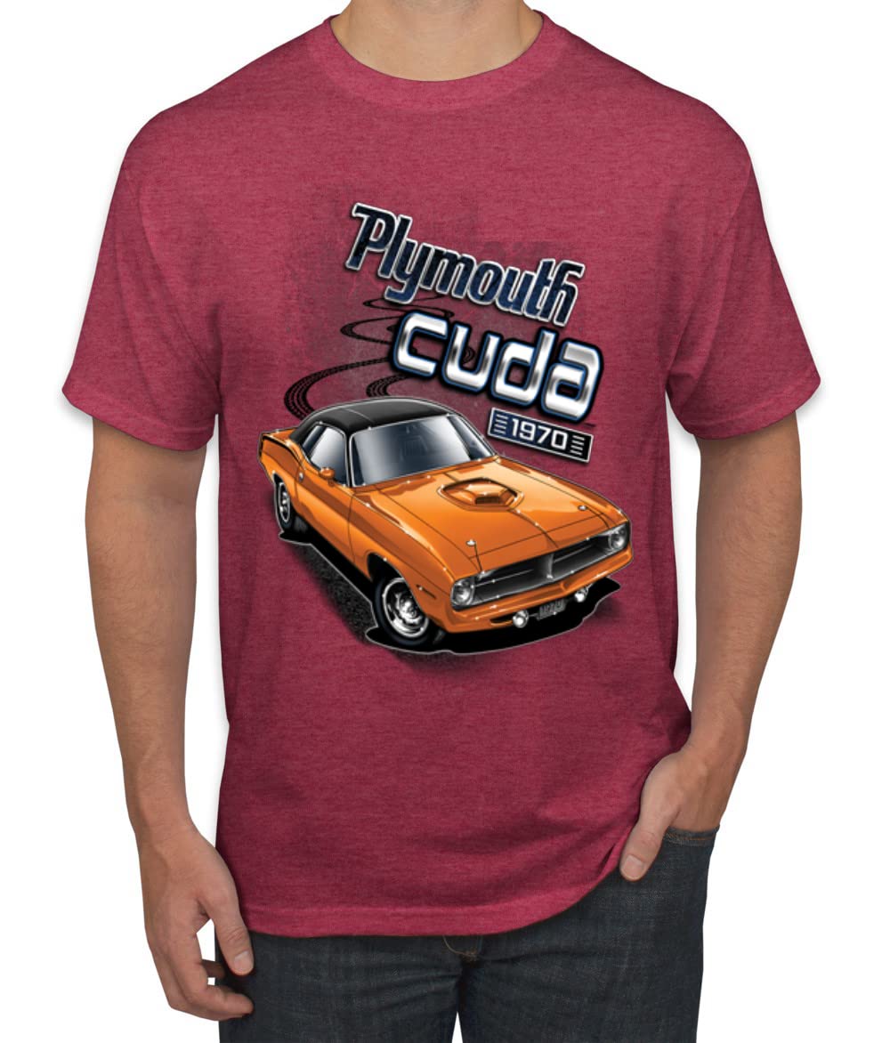 Plymouth Cuda 1970 Vintage Classic American Made Cars and Trucks Men's Graphic T-Shirt