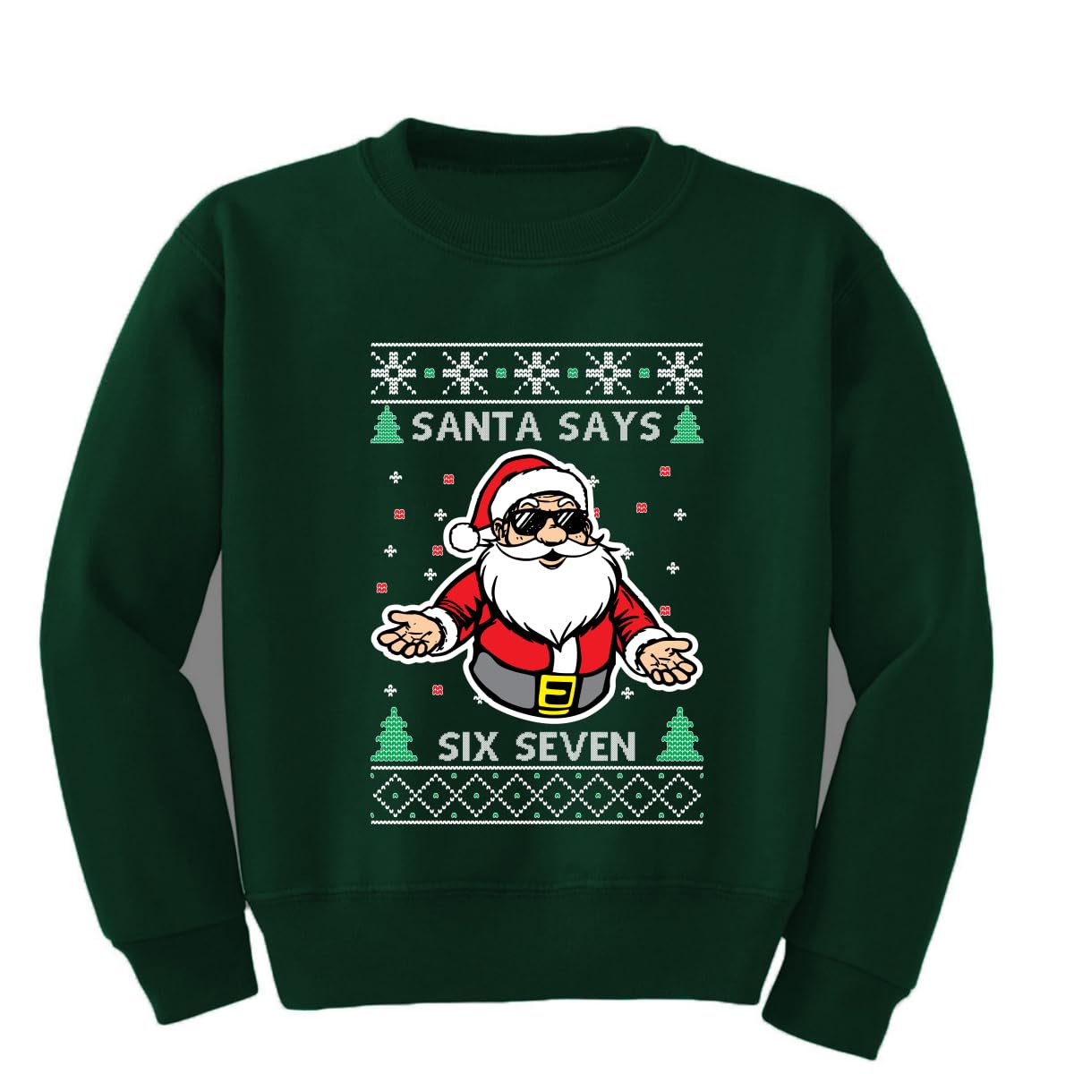 6 7 Numbers Six Seven Unisex Boys Girls Crewneck Sweatshirt