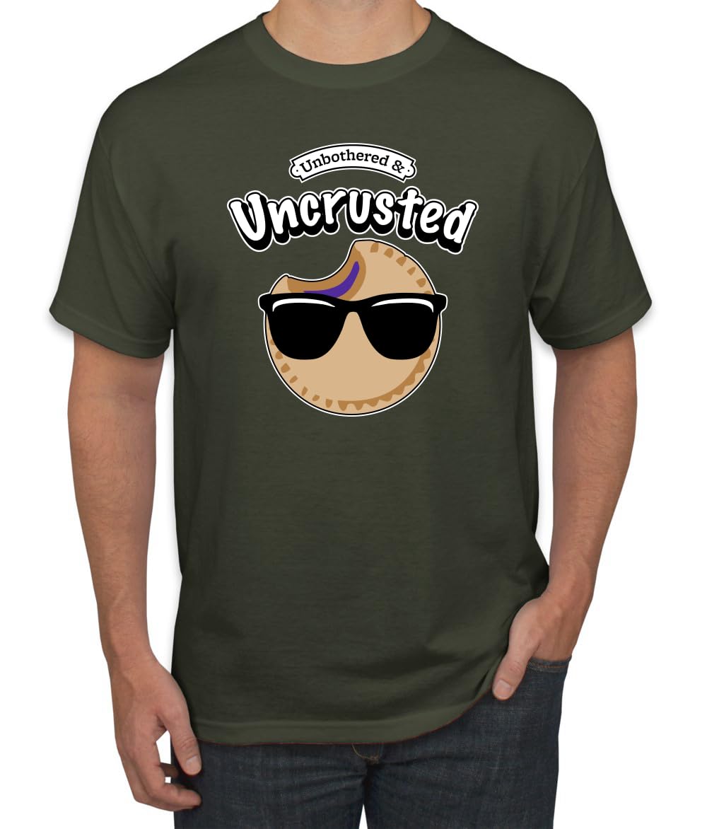Unbothered and Uncrusted Funny PB&J Sandwich Sunglasses Humor Men's T-Shirt